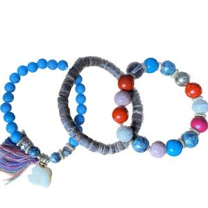 NWOT Beaded Bracelet Set of 3
